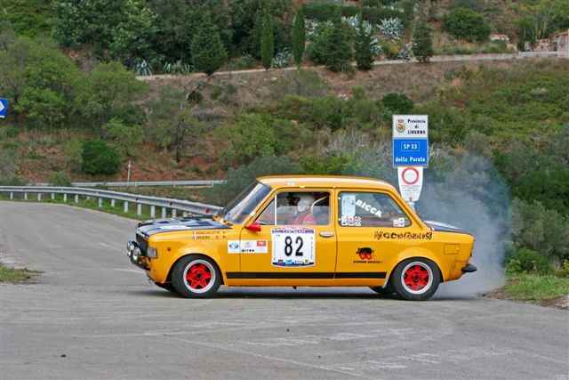 Fiat 128 Rallye Galullo Riccardo Pieri Gianluigi PS Parata